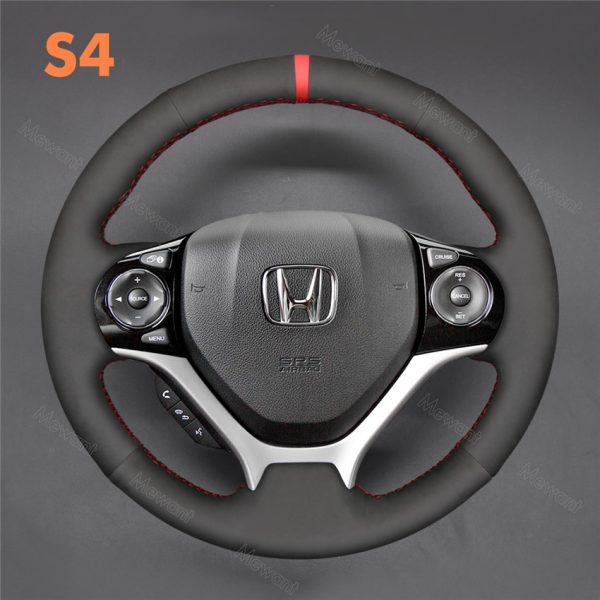 Steering Wheel Cover for Honda Civic 9 2012-2016 (3)