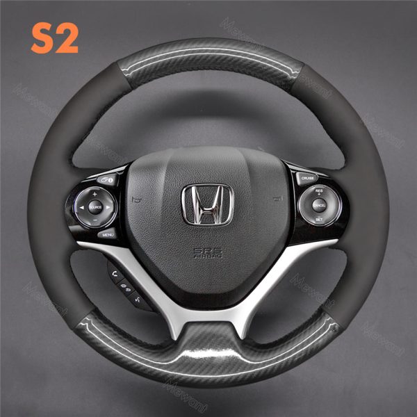 Steering Wheel Cover for Honda Civic 9 2012-2016 (5)