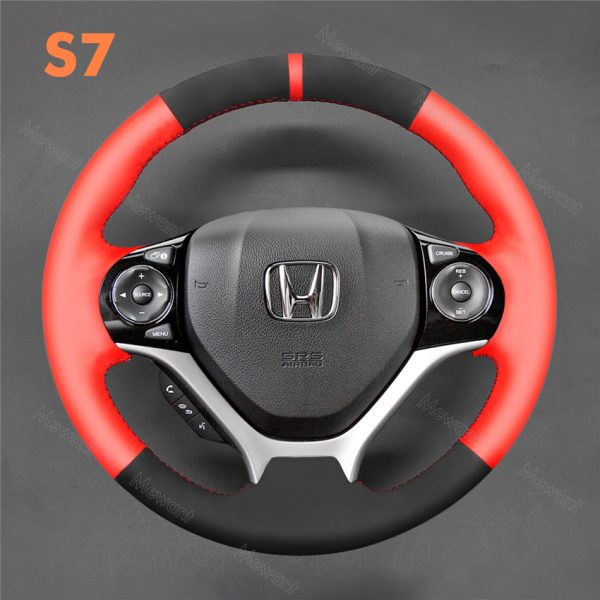 Steering Wheel Cover for Honda Civic 9 2012-2016 (6)