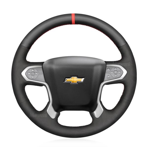 Steering Wheel Cover for Chevrolet Silverado 1500 Suburban Tahoe 2015-2022 (1)