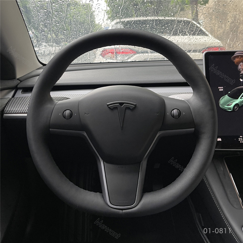 How to Customize Your Tesla Model 3 with MEWANT Steering Wheel Wrap Kits