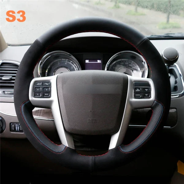 SteeringWheelCoverForChrysler200300TownandCountryGrandVoyager2011-2016