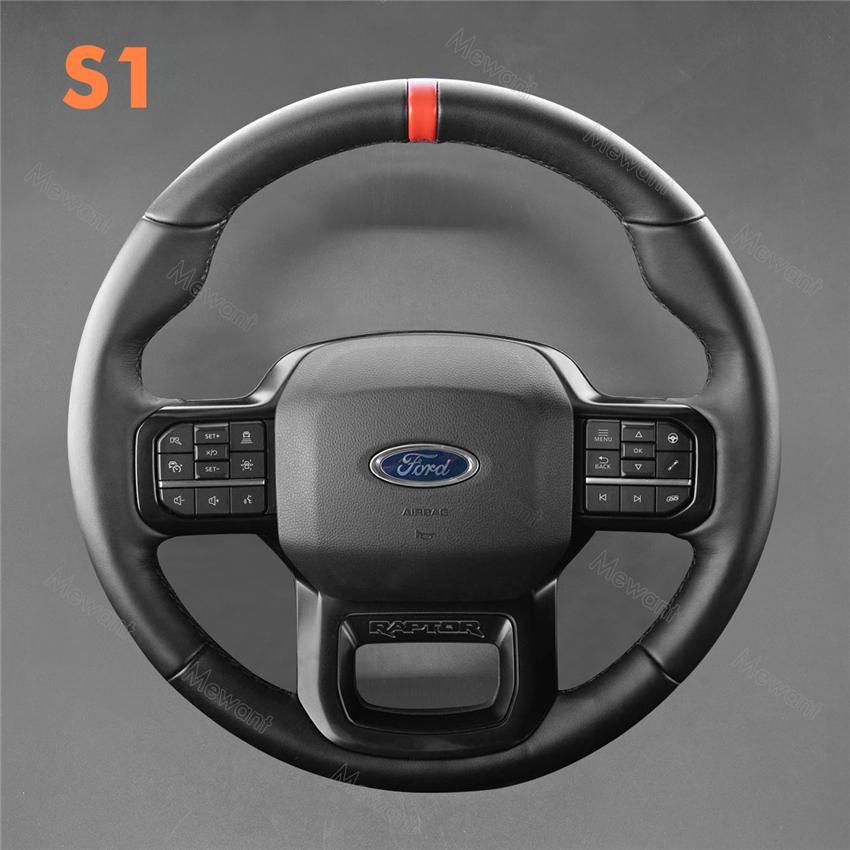 Steering Wheel Cover for Ford F-150 F-250 Raptor 2021-2023