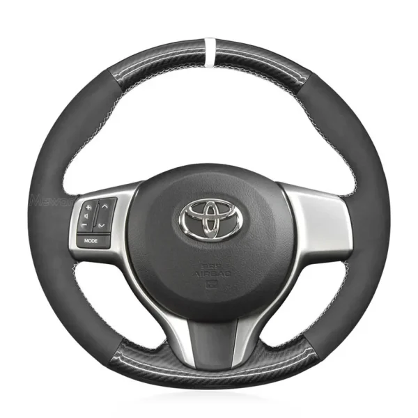 Steering Wheel Cover for Toyota Yaris 2011-2020 Verso S 2010-2017 Vitz 2011-2019 Ractis 2010-2016 (2)