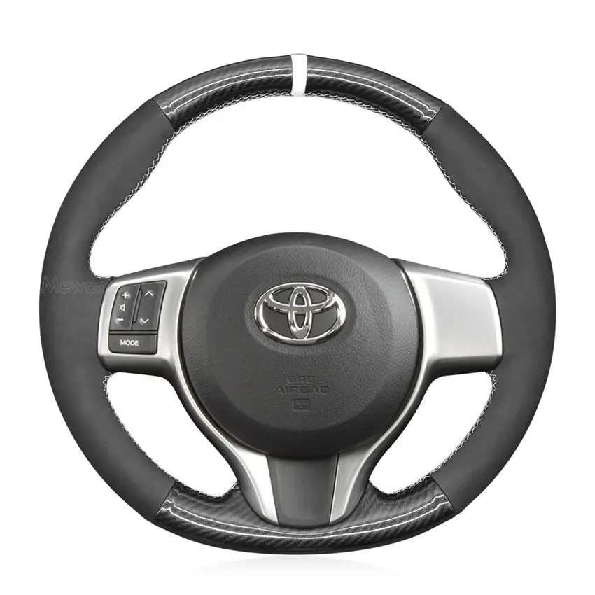 Steering Wheel Cover for Toyota Yaris 2011-2020 Verso S 2010-2017 Vitz 2011-2019 Ractis 2010-2016 (2)