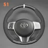Steering Wheel Cover for Toyota Yaris 2011-2020 Verso S 2010-2017 Vitz 2011-2019 Ractis 2010-2016 (2)