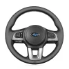 For Subaru Legacy Outback XV Crosstrek Forester 2015-2017 Hand Stitching Custom Steering Wheel Cover (2)
