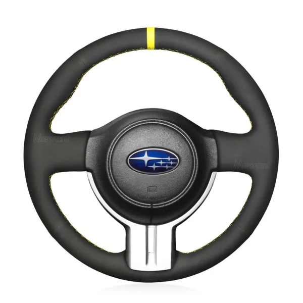 For Subaru BRZ 2012- 2015 Hand Sewing Steering Wheel Cover (2)
