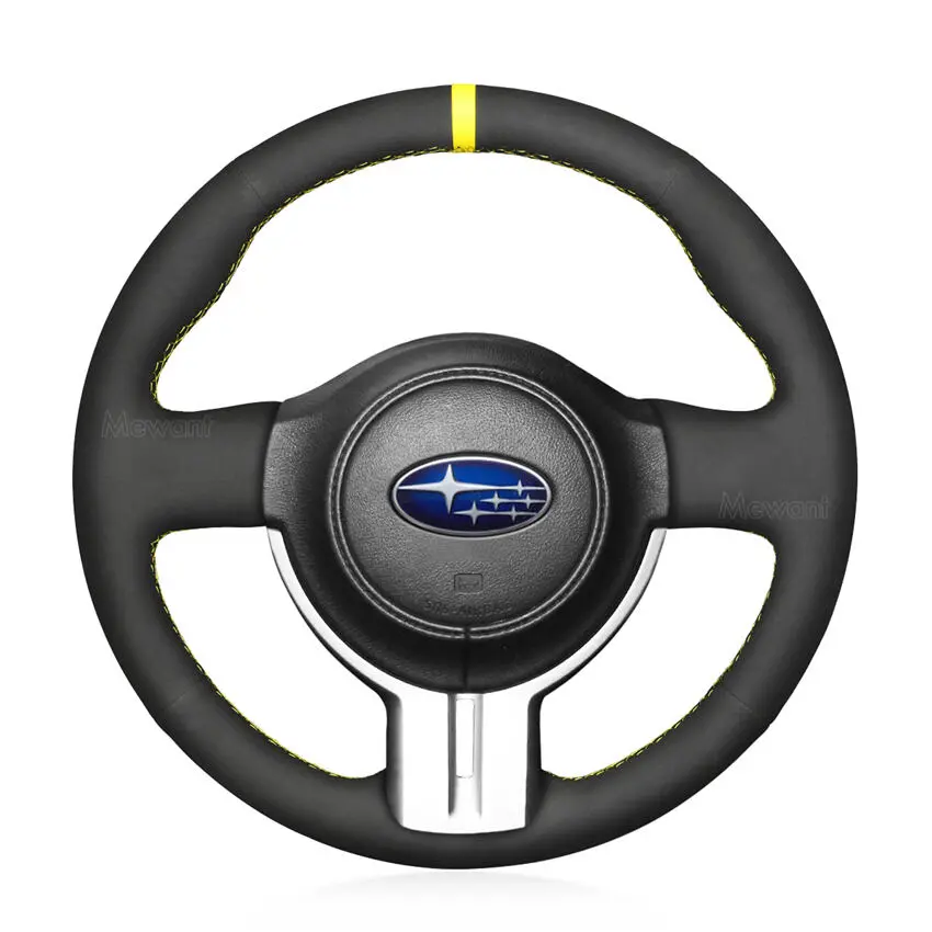 For Subaru BRZ 2012- 2015 Hand Sewing Steering Wheel Cover (2)