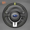 For Subaru BRZ 2012- 2015 Hand Sewing Steering Wheel Cover (2)