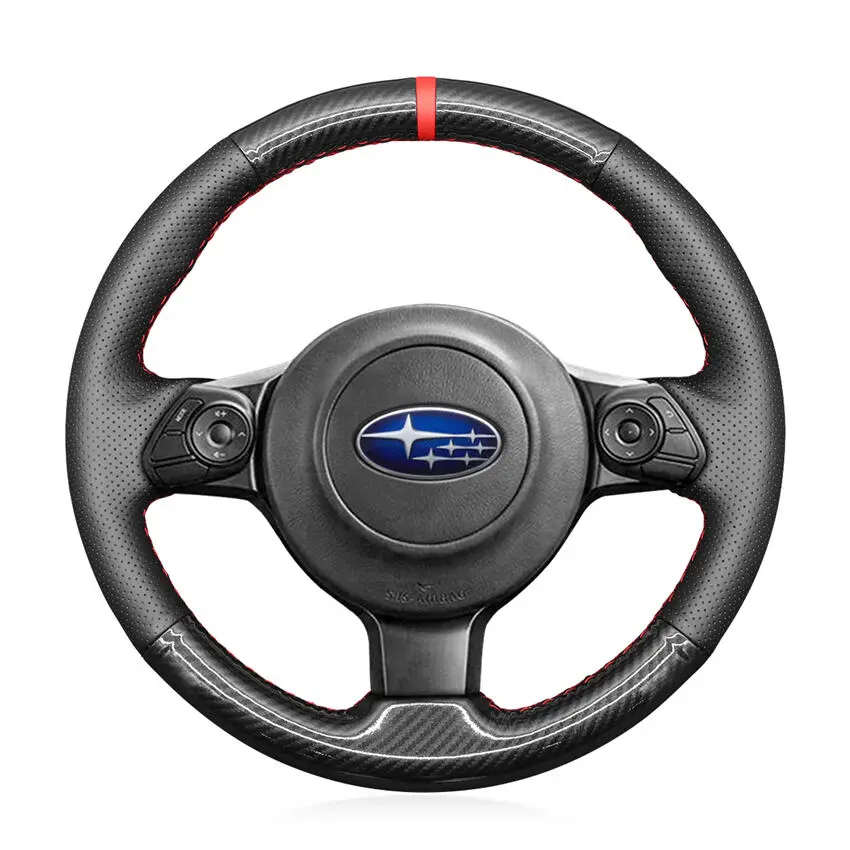 For Subaru BRZ 2016-2022 Hand Sewing Steering Wheel Cover-copy (1)