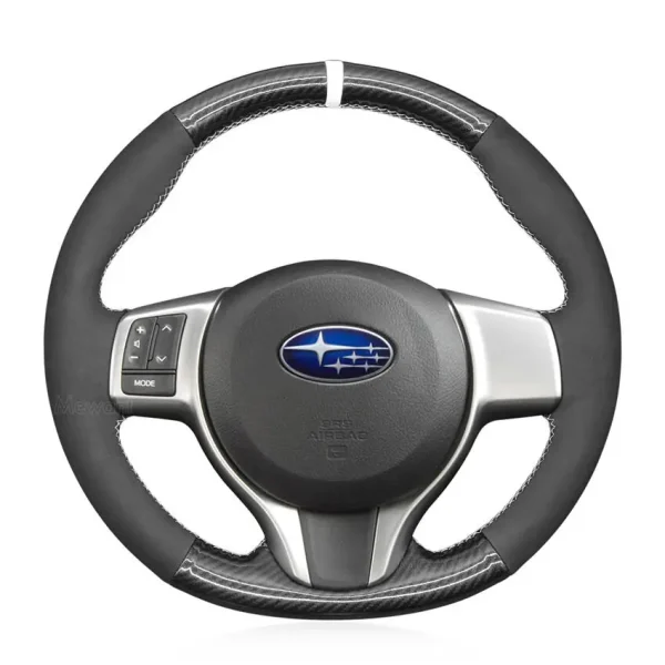 For Subaru Trezia 2011-2015 Hand Sewing Steering Wheel Cover (1)