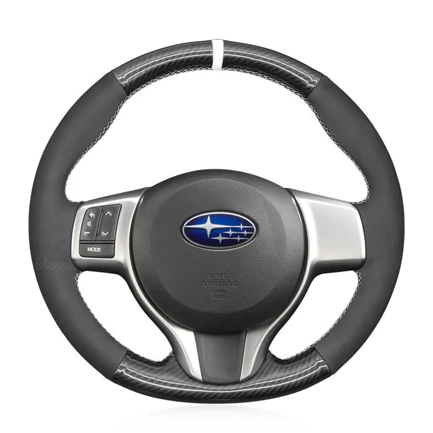 For Subaru Trezia 2011-2015 Hand Sewing Steering Wheel Cover (1)