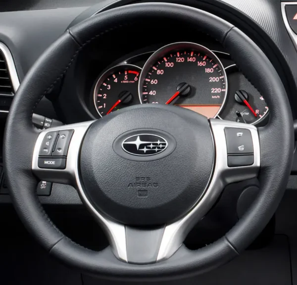 For Subaru Trezia 2011-2015 Hand Sewing Steering Wheel Cover (1)