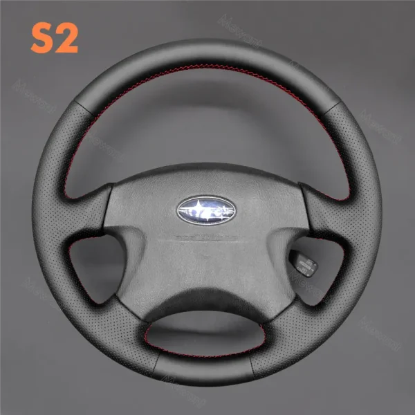 For Subaru Forester Impreza Legacy Outback Baja 1999-2004 Hand Sewing Steering Wheel Cover