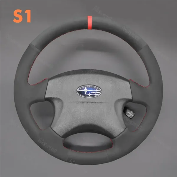 For Subaru Forester Impreza Legacy Outback Baja 1999-2004 Hand Sewing Steering Wheel Cover