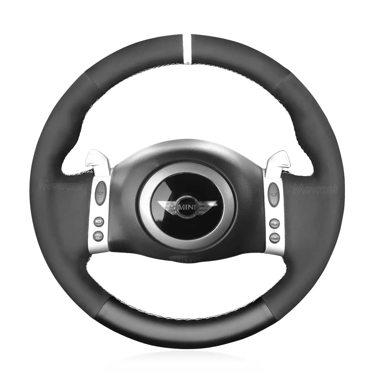 For BMW Mini(HatchbackMini R50R52R53) 2001-2006 Convertible 2004-2008 Car Interior Accessories Hand Stitching Steering Wheel Cover