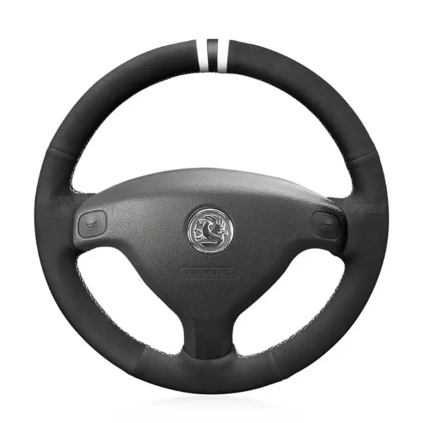 Custom Leather Steering Wheel Cover For Vauxhall/Opel Zafira B (2005-2011) - Perforated, Many Colors