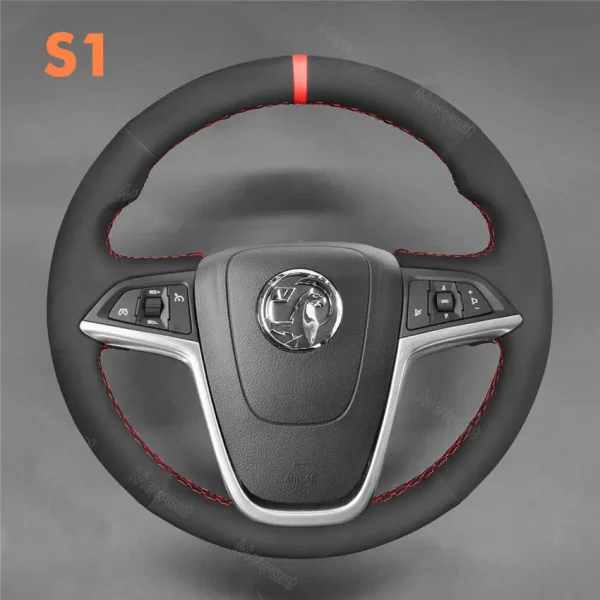 Steering Wheel Cover For Vauxhall Astra Mokka Zafira Insignia Ampera Cascada Meriva 2009-2017