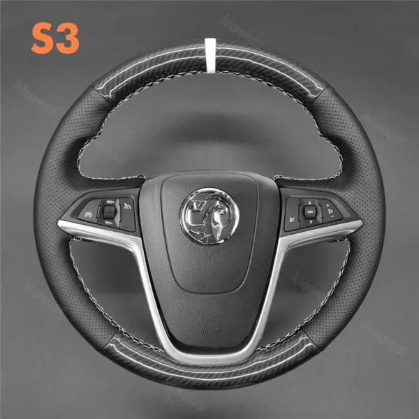 Steering Wheel Cover For Vauxhall Astra Mokka Zafira Insignia Ampera Cascada Meriva 2009-2017