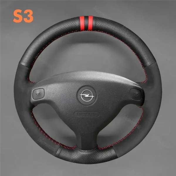 Steering Wheel Cover For Opel Astra Corsa Zafira Agila Combo Tigra 1997-2005 (3)