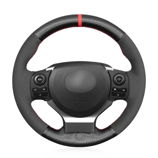 For Lexus IS200t 2016 2017 IS250 2014 2015 IS300 IS350 IS F-Sport Hand Stitching Custom Suede Leather Steering Wheel Cover Wrap
