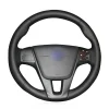 For Volvo S60 / V40 / V60 / V70 / XC60 High-end Leather Suede Material Car Interior Accessories Hand Stitching Wheel Cover