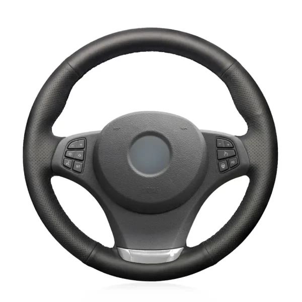Fit for BMW BMW X3 E83 2007-2010 BMW X5 E53 2000-2006 High-end Suede Leather Hand Stitching Steering Wheel Cover Custom Design