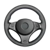 For BMW X3 (M Sport) E83 2005-2010 Custom Hand Stitching Steering Wheel Cover
