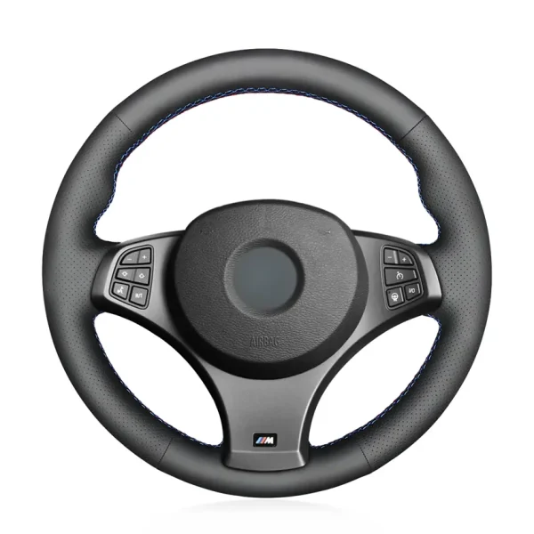 For BMW X3 (M Sport) E83 2005-2010 Custom Hand Stitching Steering Wheel Cover