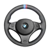 For BMW X3 (M Sport) E83 2005-2010 Custom Hand Stitching Steering Wheel Cover