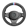 For BMW X3 (M Sport) E83 2005-2010 Custom Hand Stitching Steering Wheel Cover
