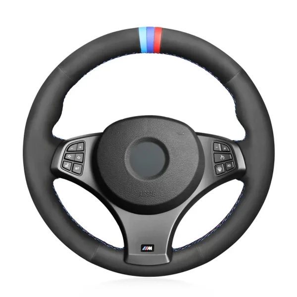 For BMW X3 (M Sport) E83 2005-2010 Custom Hand Stitching Steering Wheel Cover