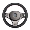 For BMW X3 (M Sport) E83 2005-2010 Custom Hand Stitching Steering Wheel Cover