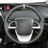 Hand Stitching Custom Suede Leather Steering Wheel Cover Wrap for Toyota Prius 4 2016-2022 Prius Prime 2017-2022 Mirai 2016-2018