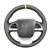 Hand Stitching Custom Suede Leather Steering Wheel Cover Wrap for Toyota Prius 4 2016-2022 Prius Prime 2017-2022 Mirai 2016-2018