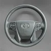 DIY Stitching Steering Wheel Covers for Toyota Alphard 2015-2022