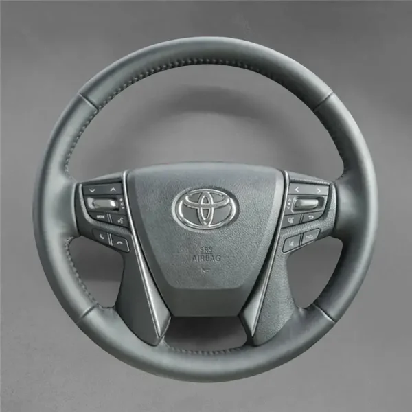 DIY Stitching Steering Wheel Covers for Toyota Alphard 2015-2022