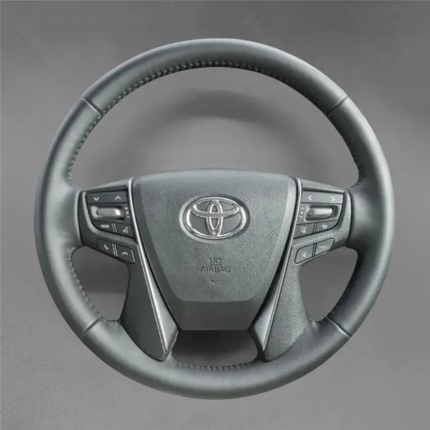 DIY Stitching Steering Wheel Covers for Toyota Alphard 2015-2022