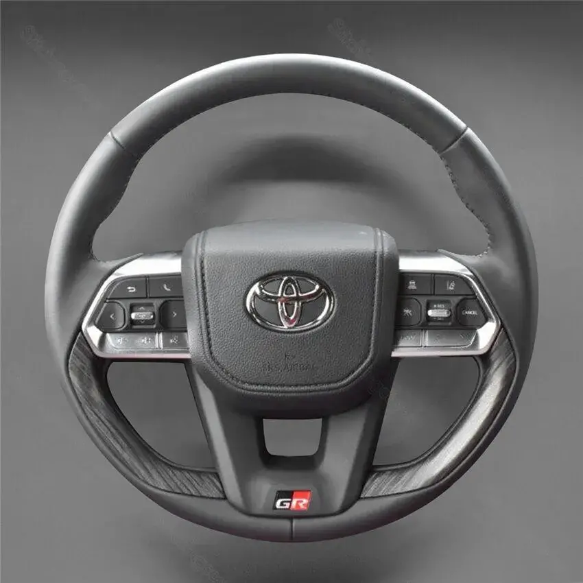 DIY Stitching Steering Wheel Covers for Toyota Land Cruiser 300 GR Sport 2022-2024