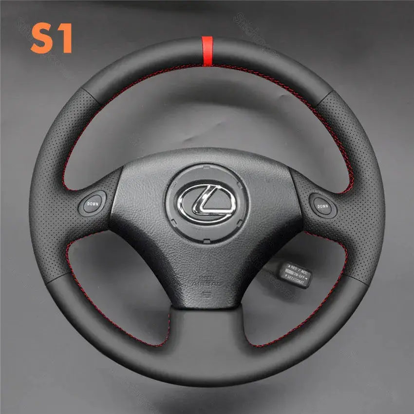 DIY Stitching Steering Wheel Covers for Lexus GS300 GS430 2000-2005