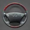 DIY Stitching Steering Wheel Covers for Lexus LS460 2007-2009