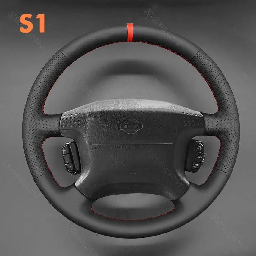 DIY Stitching Steering Wheel Covers for Nissan Patrol 1997-2004