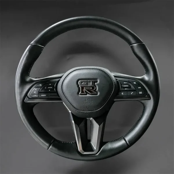 DIY Stitching Steering Wheel Covers for Nissan GT-R GTR 2017-2024