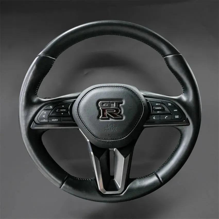DIY Stitching Steering Wheel Covers for Nissan GT-R GTR 2017-2024