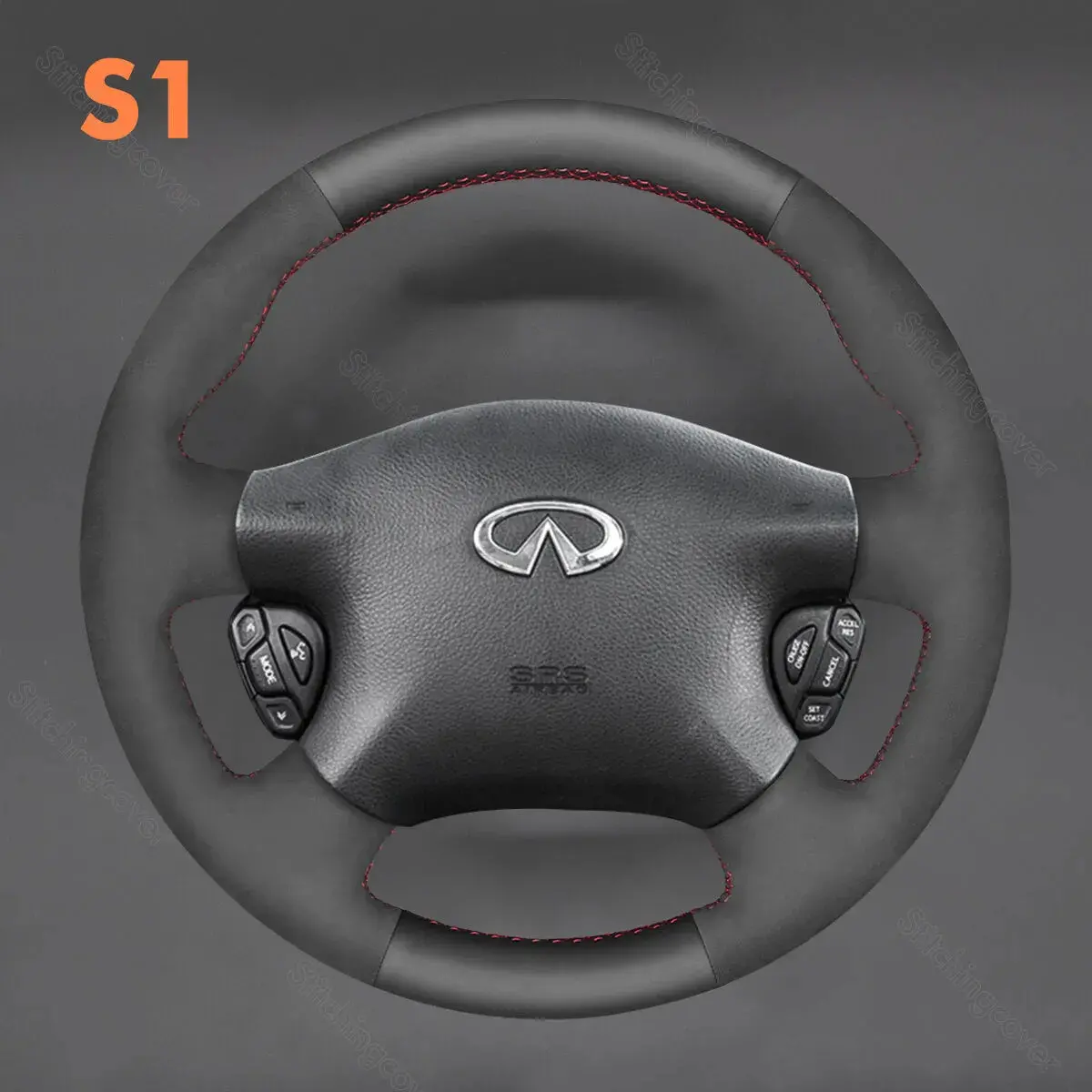 DIY Stitching Steering Wheel Covers for Infiniti M45 2003-2004