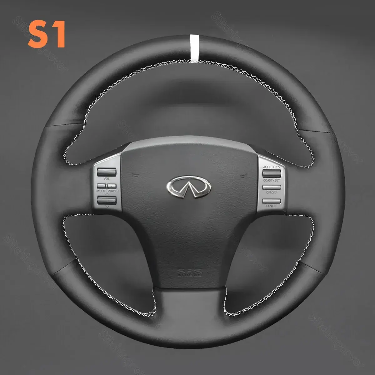 DIY Stitching Steering Wheel Covers for Infiniti G35 2003-2006