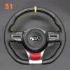 DIY Stitching Steering Wheel Covers for Kia Optima Ceed Cee'd Proceed Pro Ceed