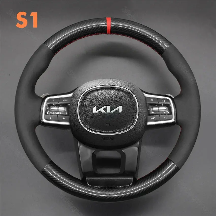DIY Stitching Steering Wheel Covers for Kia Sorento 2020