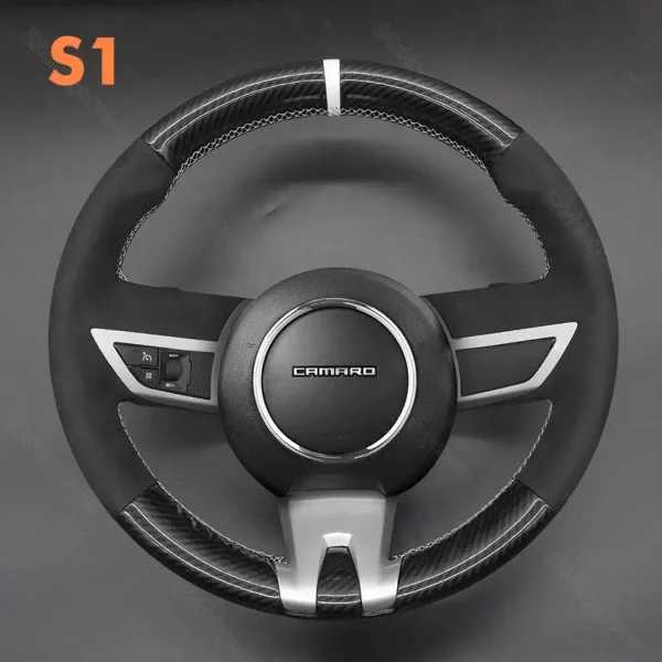 DIY Stitching Steering Wheel Covers for Chevrolet Camaro 2010-2011